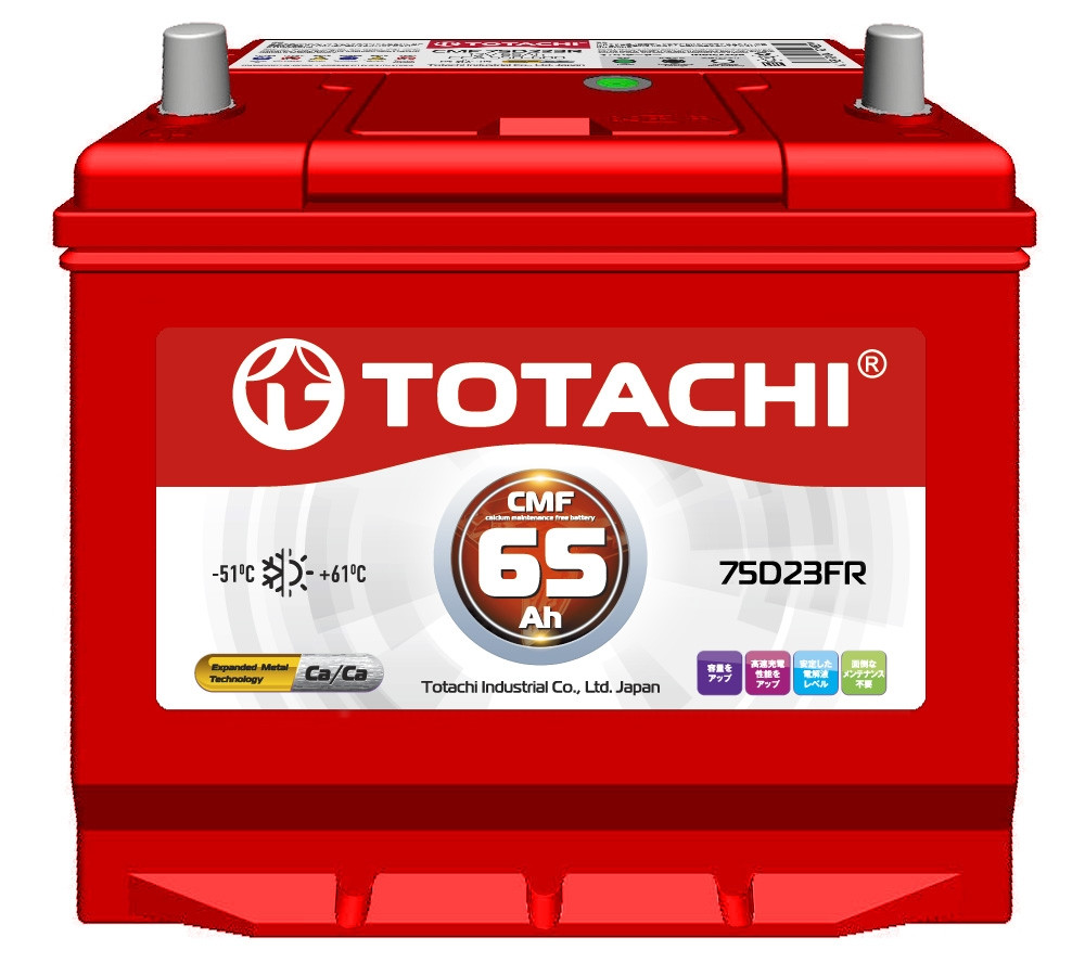 Купить Аккумулятор TOTACHI KOR CMF 65 а/ч 75D23 FR